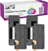 Limeink 2 Black Compatible High Yield Laser Toner Cartridges for Xerox Printers WorkCentre 6025 Work Centre 6027 Phaser