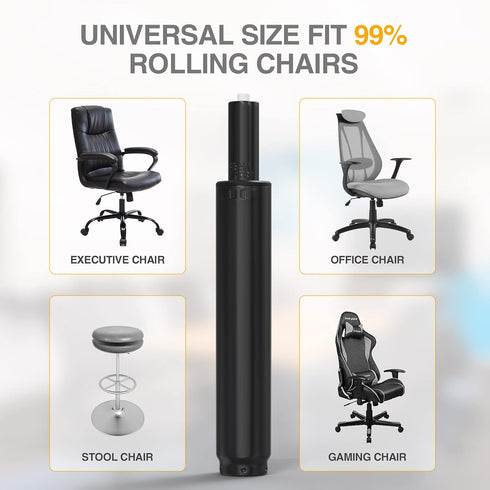 Office Chair Gas Lift Cylinder Replacement Parts, Heavy-Duty Fits Most Chairs, Class 4 Hydraulic Pneumatic Piston