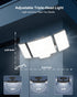 RUNBARRY 188 4200LM 6500K 3 IP65 120V 1 Pack Motion Sensor Outdoor Light, LED Flood Lights Outdoor, Daylight, Modes