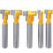 Wolfride 5 Pcs T-Slot Router Bit Set, 1/4" Shank Keyhole Router Bits