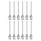 12pcs 14Gauge Stainless Steel Dispensing Needles, 1 1/2" Blunt Tips Luer Lock for Thick Liquids, Lab Use