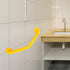 PAUANI Bathroom Safety Grab Bar - Metal Stair Railing, Stainless Steel Non-Slip Thickened Handrail with Hole Pins