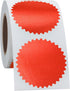 Hybsk 300pcs Bright Red Notary Seals, 2 Inch Embossing Stickers, Certificate Sealing Labels with Serrated Edge