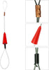 30M 100ft Fish Tape Cable Puller Kit: 4mm PET Electrical Cable Puller Duct Rodder for Wall Wire Guide