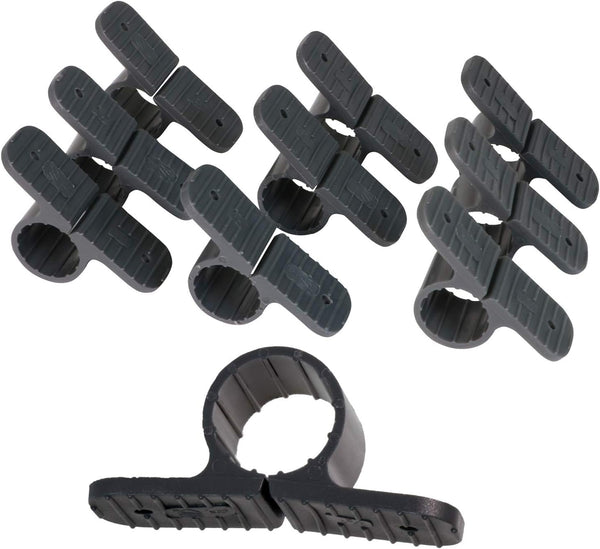 PXSTND001-10 PEX 1 in. Standard Suspension Clamp, Hard Plastic (10 Pack), Grey