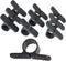 PXSTND001-10 PEX 1 in. Standard Suspension Clamp, Hard Plastic (10 Pack), Grey