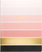 WORLD TRAVELER Eccolo Large Lined Journal Notebook, Hardbound Cover, 256 Ruled White Pages, Ombre Stripes, 8x10 inches