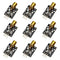 5V 3 Pins KY-008 650nm Dot Diode Copper Head Laser Sensor Transmitter Module for Arduino AVR (9 Pack)
