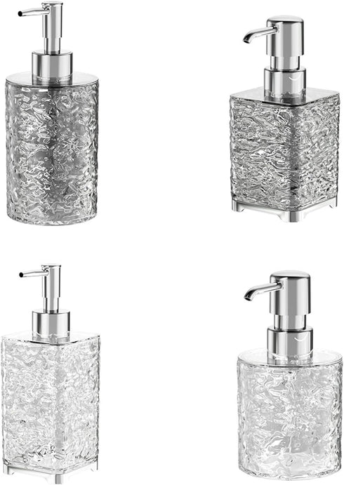 Psdndeww Bathroom Hand Sanitizers Container Portable Glass Travel Liquid Soap Dispenser Shampoo BodyWash Dispenser