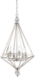 7-EXTLG-SN 9.5-Inch Savoy House Lighting Pendant with Extension Rod, Satin Nickel Finish