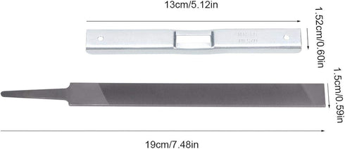 AUNMAS Steel Flat File Set, 2pcs Hand Files, Universal Chainsaw Sharpening Tool Kit Chain Saw Depth Gauge Flat File Set