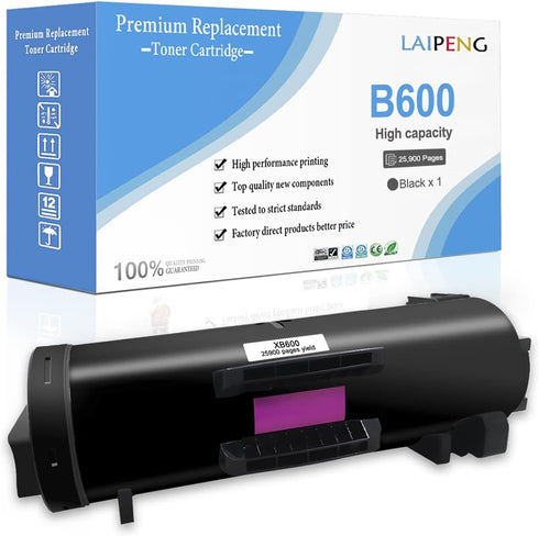 Remanufactured Toner Cartridge for Xerox VersaLink B600 B605 B610 B615, Black High Capacity, 25900 Pages