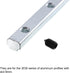 uxcell 4Pcs Straight Line Connector, 4.3inch Inside Joint Brackets with M5 Screws for 3030 Series Aluminum Extrusion