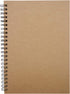 YYaaloa 4pcs A5 Ruled Spiral Notebooks Journals Sketch Books Brown Soft Cover 120 Pages 5.7" x 8.3" Cream colored paper (A5 Lined Brown-4pcs) by YYaaloa