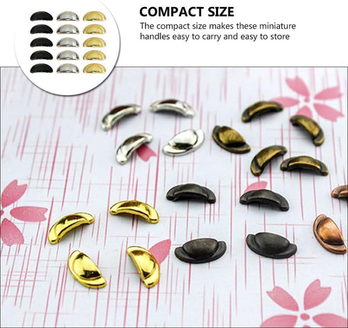 30 1 12 Yardwe Pcs Wood Knobs for Cabinets and Crafts Miniature Scale Dollhouse Drawer Handles Small Furniture Pulls