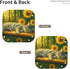 KKdskkds Sleeping Cat On Sunshie Bench Sunflowers Personalized Fun Leather Storage Tray Desktop Organizer Decorative