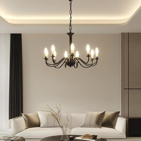 12-Pack 60 Bulbs, Bulb 2500K, 500 Dimmable, E12 B10 Bulbs (60 Watt Chandelier Light Incandescent Candle Light - Warm