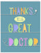 NobleWorks Jumbo Thank You Card for Nurse and Doctor, 8.5 x 11 Inch Gratitude Greeting Card