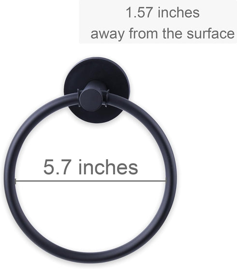 LEVOSHUA Magnetic Towel Ring Hand Towel Holder Towel Rack Towel Hook Hanger for Refrigerator, Kitchen Stove, Oven