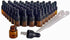 50 Pack 1ML Amber Glass Mini Dropper Bottles for Essential Oil Samples