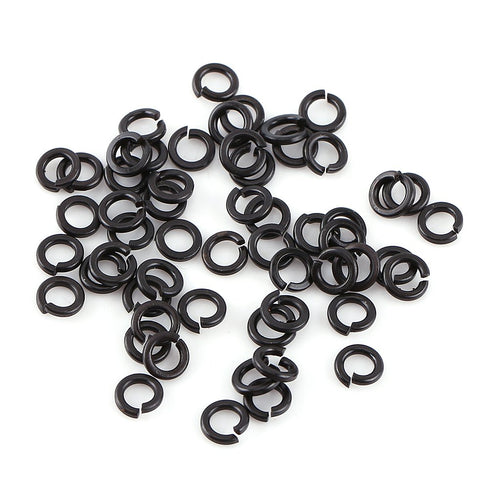 300pcs M3 Black Alloy Steel Hex Socket Screws Nuts Washer Assortment Kit (Set A Head)