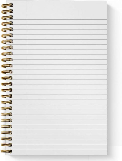 Softcover Well Sht Snarky Spiral Notebook/Journal, 5.5" x 8.5", 120 College Ruled Pages, Durable Gloss Cover