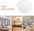 10-Inch 9.5 Inch Veemoon Plastic Ceiling Light Cover - Flush Mount Ceiling Fixture Replacement Shade for Bedroom Dining