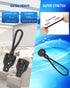 Bungee Kit and End Cap, Shade Tie Downs (2 Set, Black) Compatible with Coolaroo Outdoor Roller Sun Shade Replacement