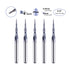 5Pcs 1/8 inch 0.25MM (0.5MM 3D SpeTool Tapered Ball Nose Carving End Mill Shank Radius Diameter) Tips Woodworking Tool
