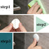 Efbock White Silicone Door Stoppers - Premium Wall Protectors for Home or Office, 6pcs