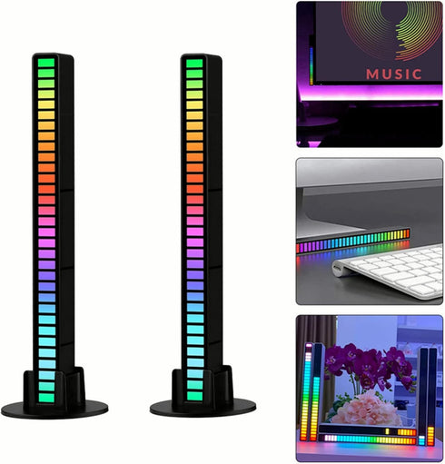 MOONDKIST 32 18 8 Smart RGB Rhythm Light Bar with LEDs, Music Atmosphere Rhythm Light with Colors & Dynamic Modes, USB