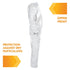KleenGuard A20 Zip Front Coverall, 2X, White (37718), REFLEX Design, Elastic Wrist and Ankle