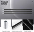 M10 10 12 Inches Lnrueg Matte Black Threaded Extension Rod, PCS Threaded Extension Rod for Pendant Light, Island