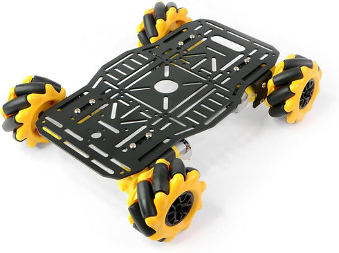 4WD 360 Mecanum Wheel Robot Chassis Car Kit Omnidirectional Movement with Metal Chassis and TT Motor Robot Building
