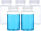 PATIKIL 5 Pcs 200ml Reagent Bottles, PET Wide Mouth Round Bottles with Screw Cap for Lab Water Reagent Storage