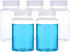 PATIKIL 5 Pcs 200ml Reagent Bottles, PET Wide Mouth Round Bottles with Screw Cap for Lab Water Reagent Storage