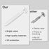 SunDiss 24 3 Inch Pcs Vinyl Shutter Fastener Window Panel Peg Lok Pin Pegs Screws Shutter Spikes Anchor for Installing