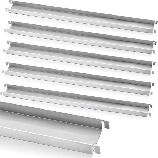 Lateral Front to Back File Bar Rails, Stainless Steel Filing Cabinet Parts, 15.76 Inches Long, 6 Pieces