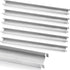 Lateral Front to Back File Bar Rails, Stainless Steel Filing Cabinet Parts, 15.76 Inches Long, 6 Pieces