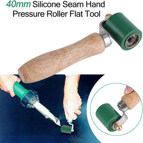 Silicone Roller, 40mm High Temperature Hand Roller Tool for PVC/TPO/EPDM Roofing and Vinyl Decking