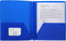 Business Source 20886 Blue Poly Portfolio, 3 Prong, 2 Pkts, .3mil, LTR