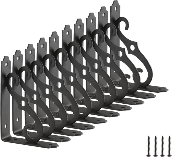 HOME MASTER HARDWARE 5 inch Shelf L Brackets Decorative Shelf Brackets Shelf Support Corner Brace