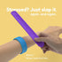WorWoder 6 Pack Sensory Fidget Toys Slap Bracelets, Textured Silicone Sensory Toys for Kids, Calming Tool for Special