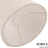 Garneck Beige Fabric Lamp Shade Replacement for Wall Sconce Chandelier Fixtures Lightweight Bedroom Light Cover