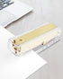 Clear Acrylic Stapler, Elegant Modern Desktop Stapler, Office Accessory for Home, School, or Office (Golden)