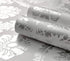 8359 Silver Damask Peel and Stick Wallpaper 17.7 in 9.8ft, Removable Self Adhesive Vinyl Film for Home Decor