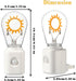 Dimmable 2200K 1W 1 Pack Unique Gift, LED Night Light with Motion Sensor, Retro Filament Design, Warm White Plug into