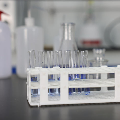 Stonylab 60-Place Test Tube Rack, 16 mm White Plastic Holder, 3-Tier Detachable Design