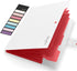 Sooez Accordion File Organizer, Letter Size Expanding File Folder with Labels, 5 Pocket Document Organizer, White