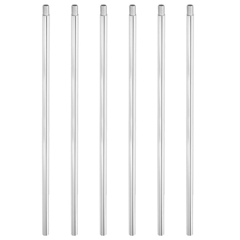 PATIKIL Threaded Extension Rod, 6 Sets 12" M10 x 1mm Fine Thread Lamp